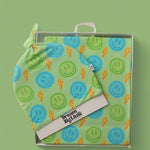 Neon Smiles Dream Swaddle &amp; Beanie | Milk & Baby