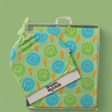 Neon Smiles Dream Swaddle &amp; Beanie | Milk & Baby