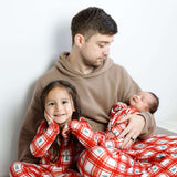 PLAID PINES | ZIP ROMPER | Milk & Baby