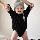 Midnight Skelly | Sweatshirt Romper