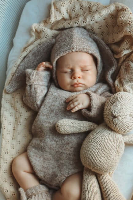 Luna + Luca Bunny Ear Bonnet | Milk & Baby