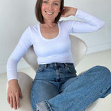 Little Breastfeeding Top | White