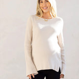 Arial Maternity & Nursing Sweater in Cream | Milk & Baby