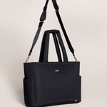 Utility-Strap Tote Diaper Bag - Black | Milk & Baby
