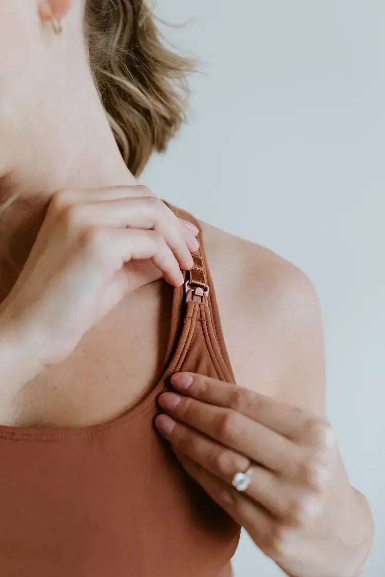 The Baby Mama Full Support Nursing Bra | Bare Down | Milk & Baby