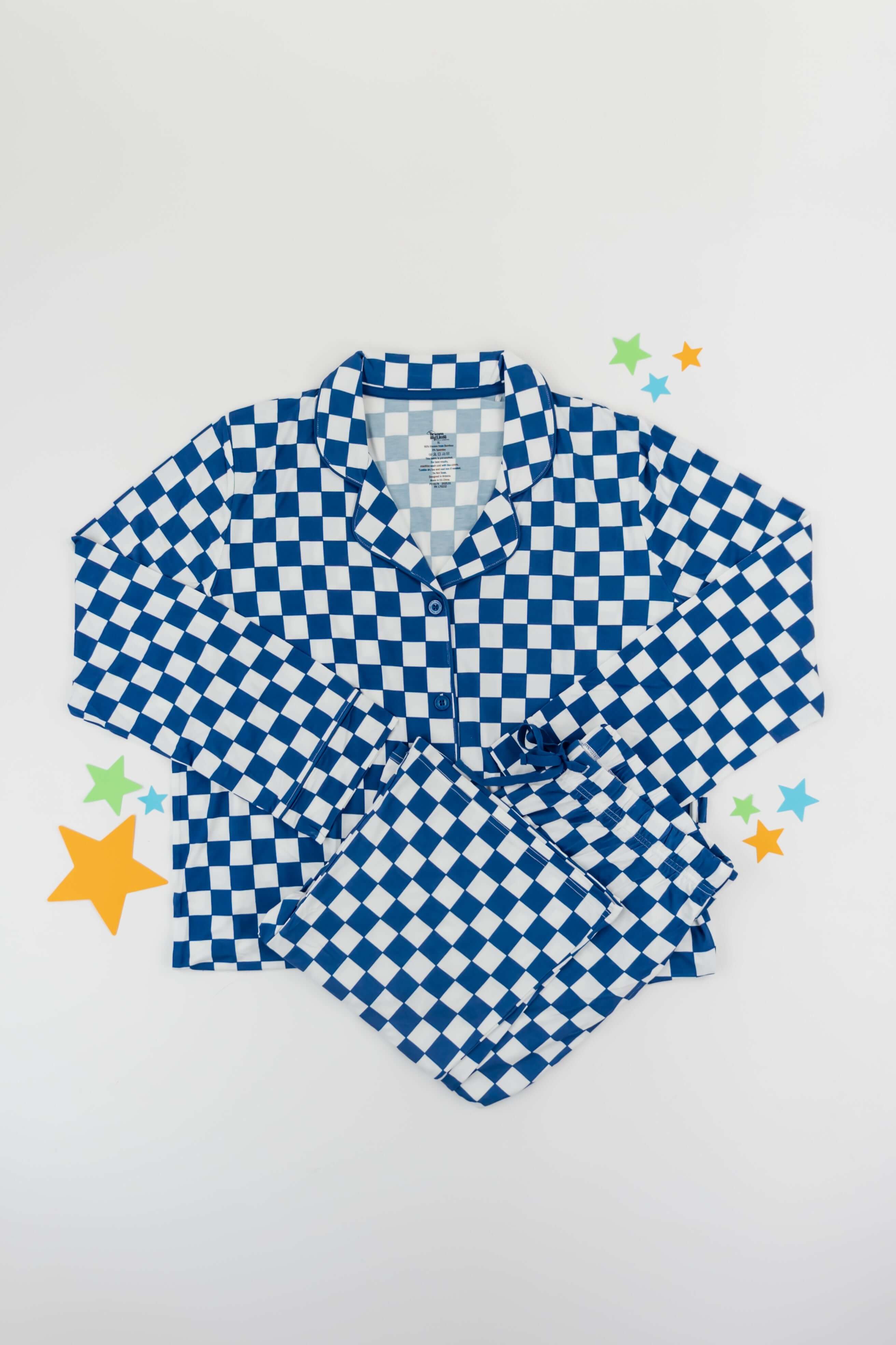 Navy Checkers Women’s Dream Set | Milk & Baby