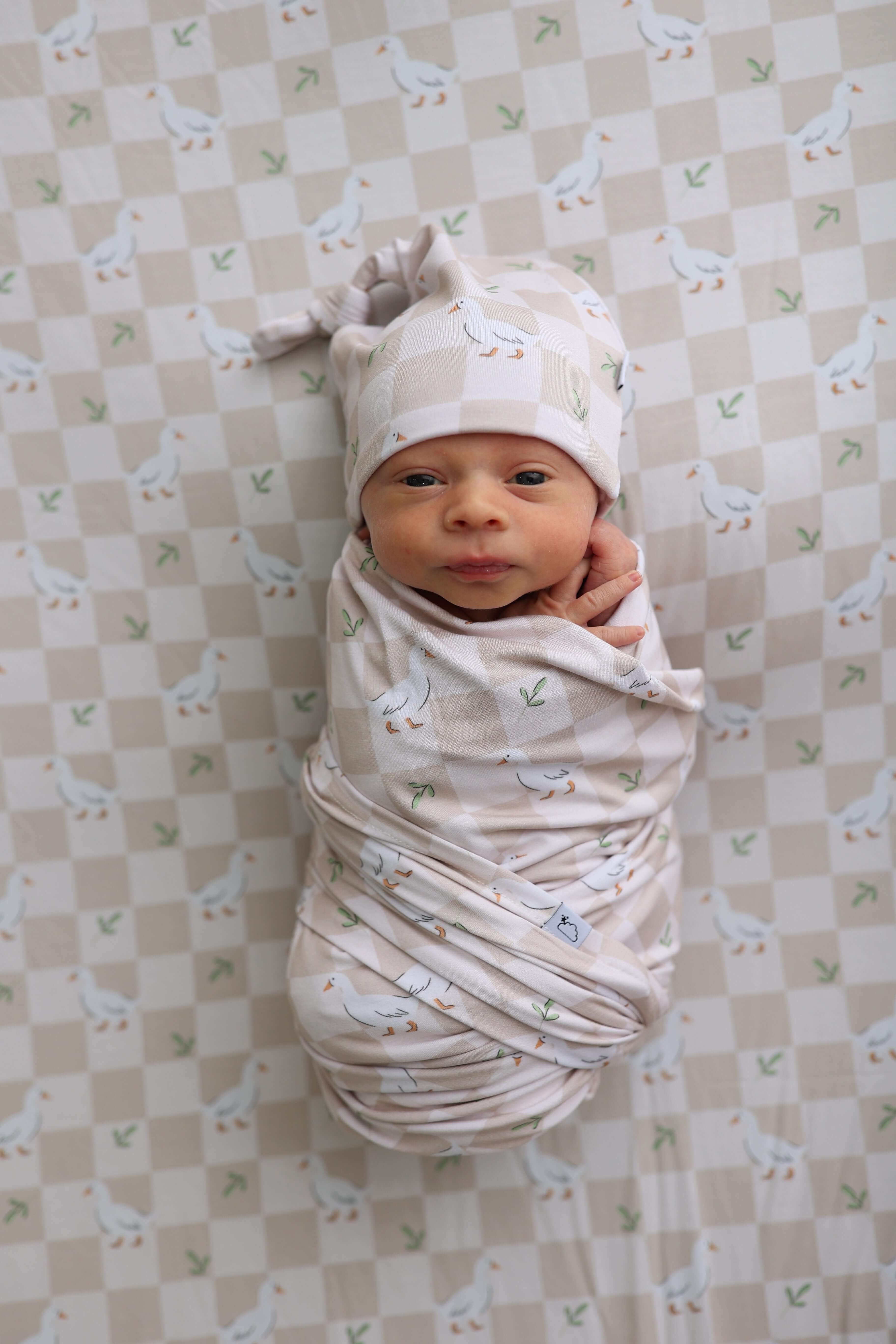 Quackin' Along Dream Swaddle & Beanie | Milk & Baby