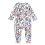 Vintage Floral Zipper Romper | Soft Bamboo Baby | Discover the ultra-soft Bamboo Baby romper, perfect for fuss-free comfort with a vintage floral flair! Ideal for delicate skin. | Milk & Baby