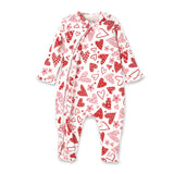 Hearts Bamboo Zipper Romper