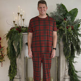 Christmas Plaid | Men's Short Sleeve Pajamas