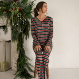 Holiday Stripe | Women's Long Sleeve Bamboo Pajama