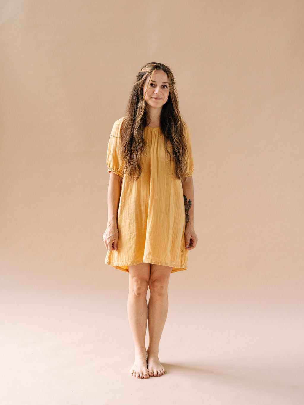 Women's Cotton Gauze House Dress | Saffron - milk & baby