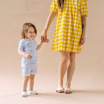 Women's Parker House Dress | Golden Gingham Milk & Baby