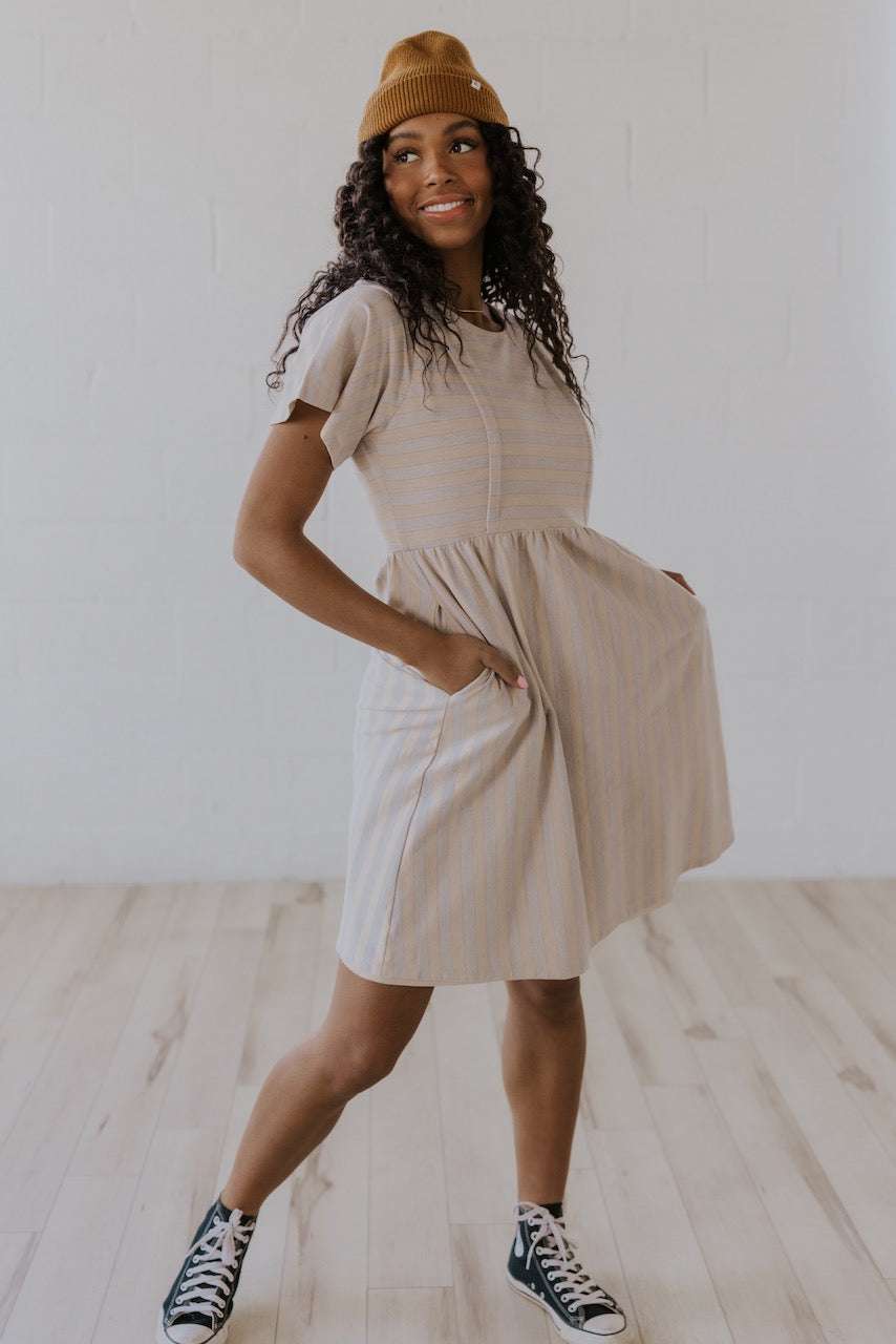 The Edward Flutter Sleeve MOM Dress | Milk & Baby