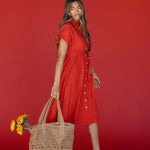 Rosy Posy Button Midi | Milk & Baby