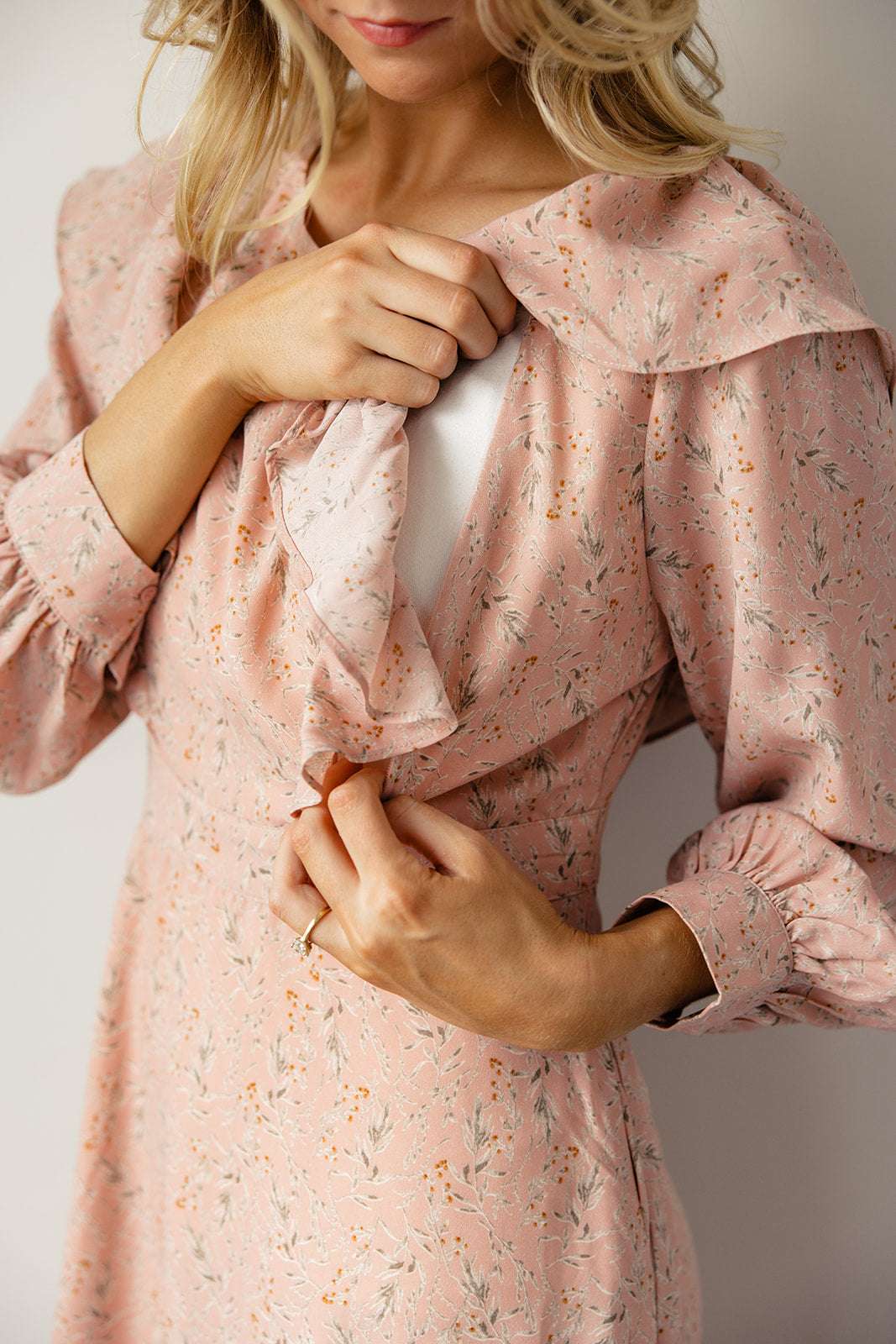 True Love’s Kiss Ruffled MOM Nursing Dress | Milk & Baby