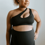 AXK CORE Cross Body Nursing Bra | Black | Milk & Baby