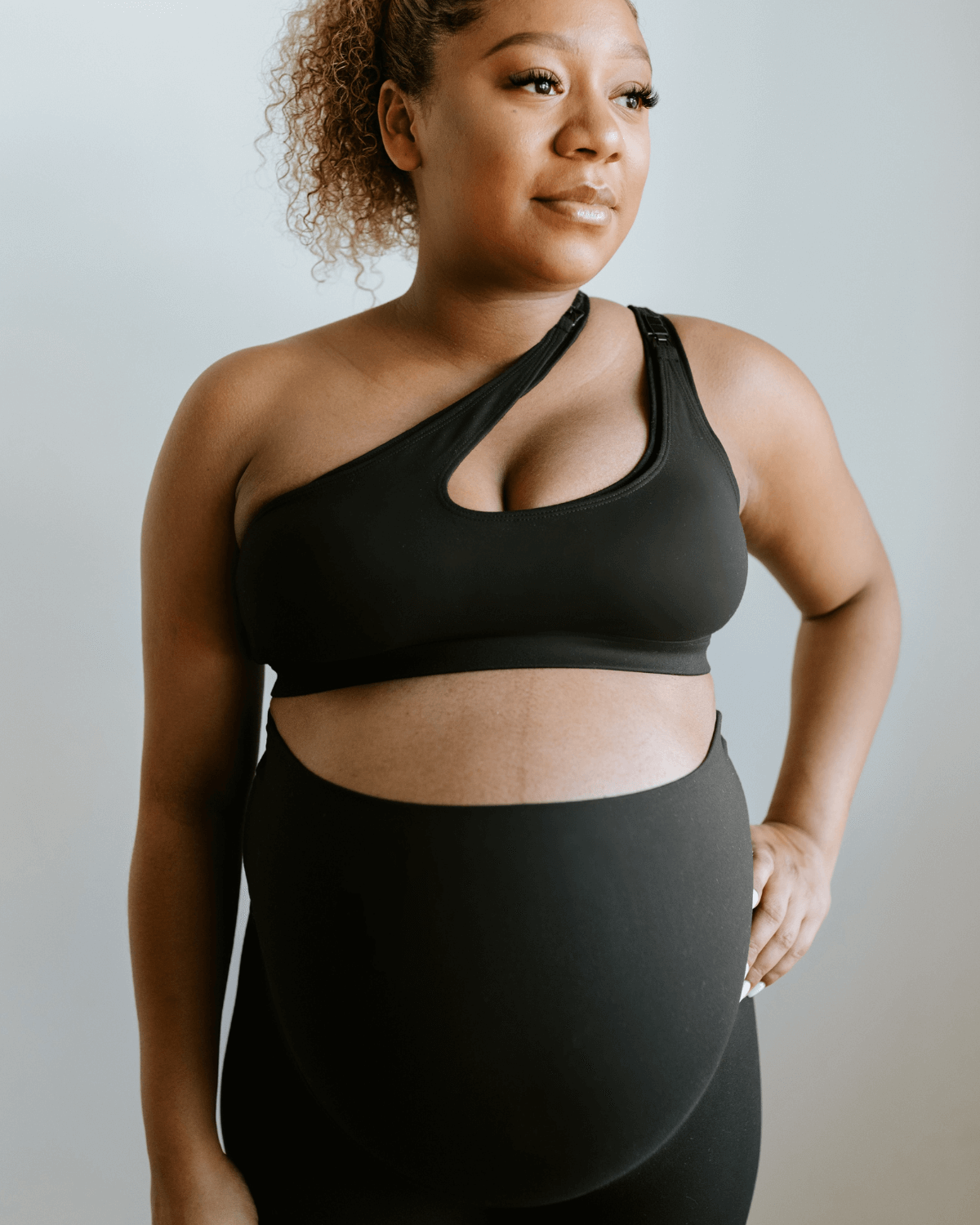 AXK CORE Cross Body Nursing Bra | Black | Milk & Baby