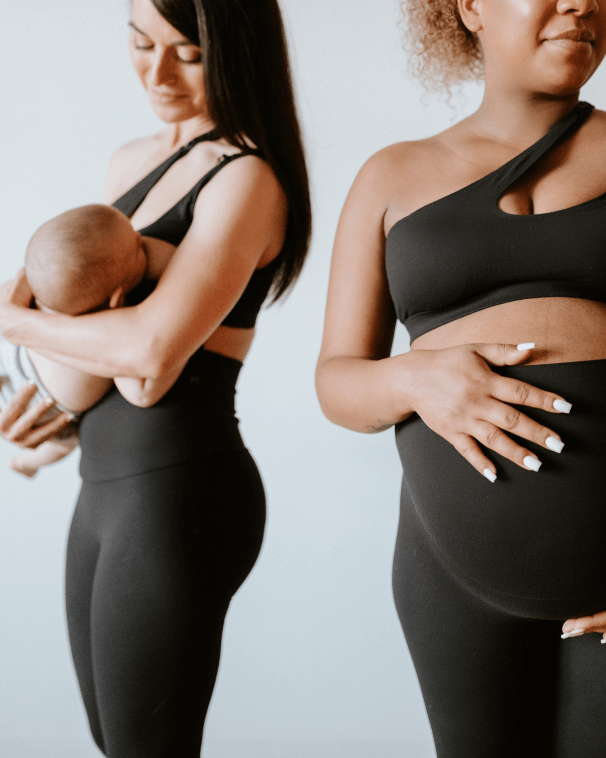 AXK CORE Cross Body Nursing Bra | Black | Milk & Baby