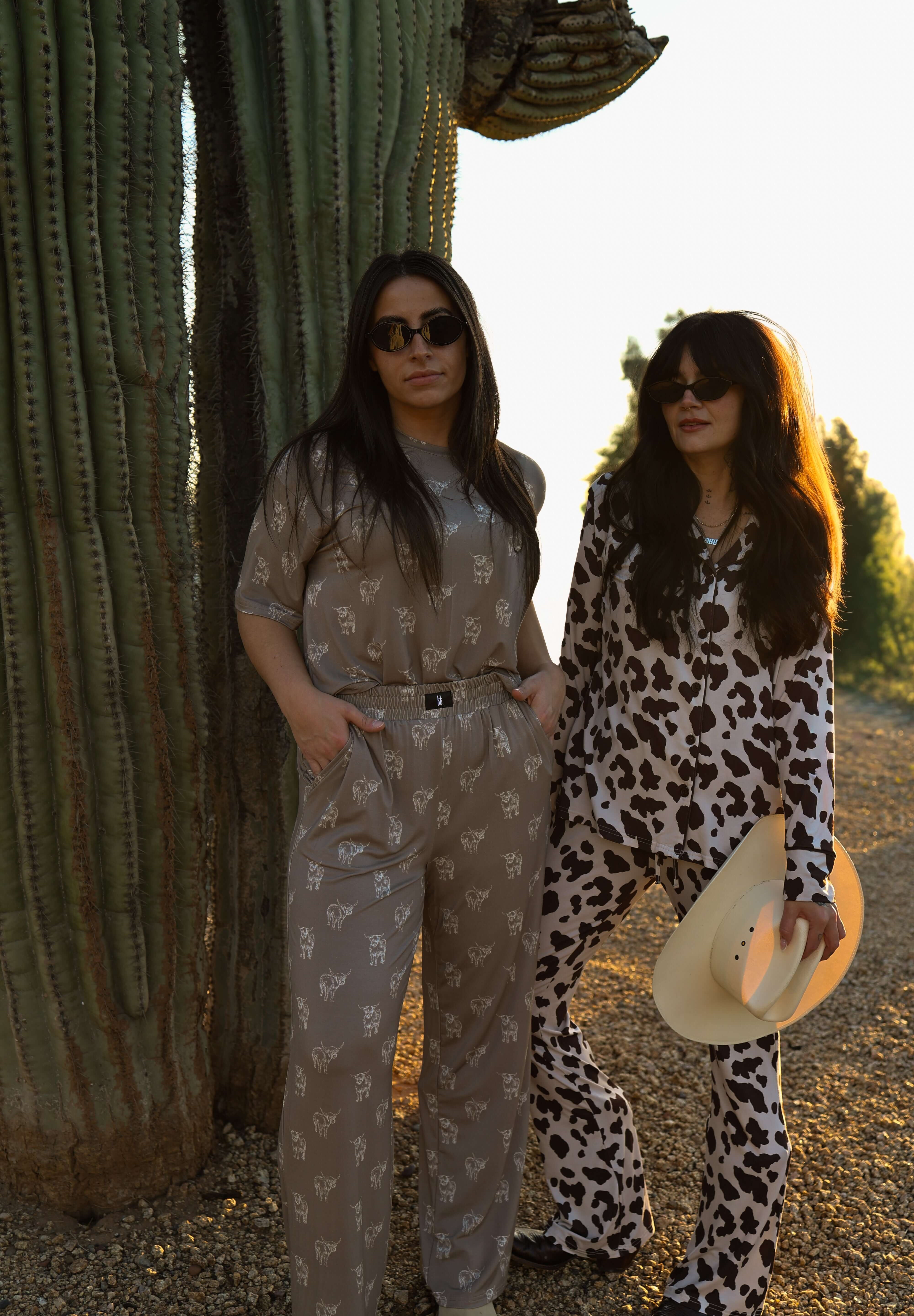 Highland | Women's Boxy Tee Lounge Set | A staff favorite! This ultra-comfy set is perfect for sleep or lounging around the house. It features a relaxed boxy tee and wide-leg pants for easy, breezy comfort. Be sure to match your mini in our baby and toddl