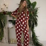 Vintage Santa | Women's Boxy Tee Lounge Set