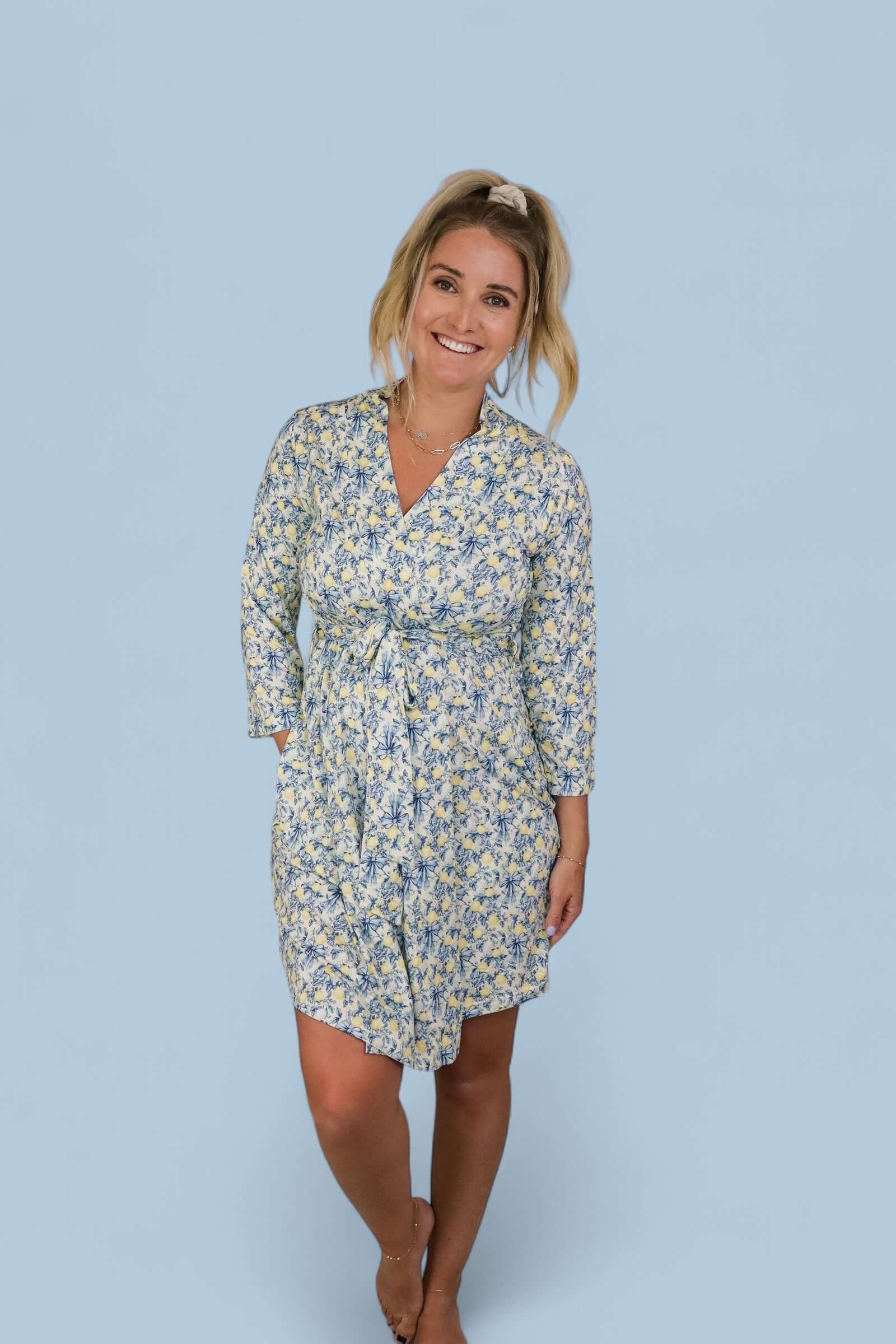 VINTAGE CITRUS TOILE WOMEN'S DREAM ROBE | Milk & Baby