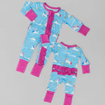 Sage Bamboo Ruffle Convertible Footie | Milk & Baby