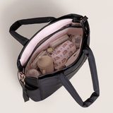 Utility-Strap Tote Diaper Bag - Black | Milk & Baby