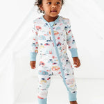 Desert Camper | Bamboo One Piece Zip Pajama | Milk & Baby