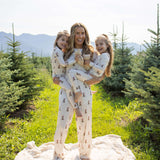 Santa Teddy | Women's Boxy Tee Lounge Set