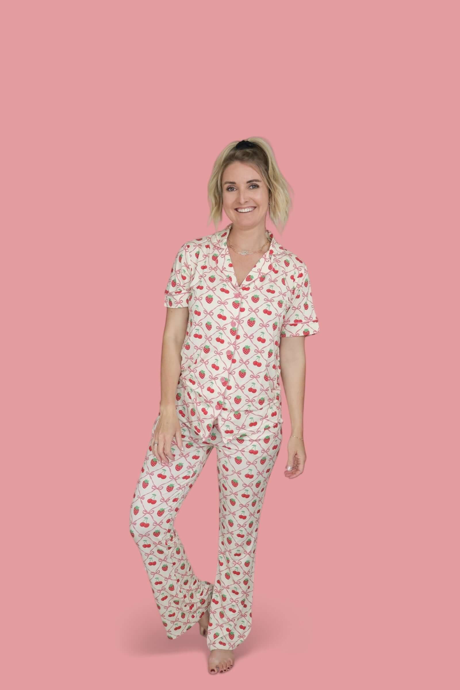 Cherry Bow Berry Women's Dream Set | Milk & Baby