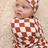Copper Checkers Dream Swaddle Set | Milk & Baby