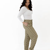 Sage Check  | Adult Jogger