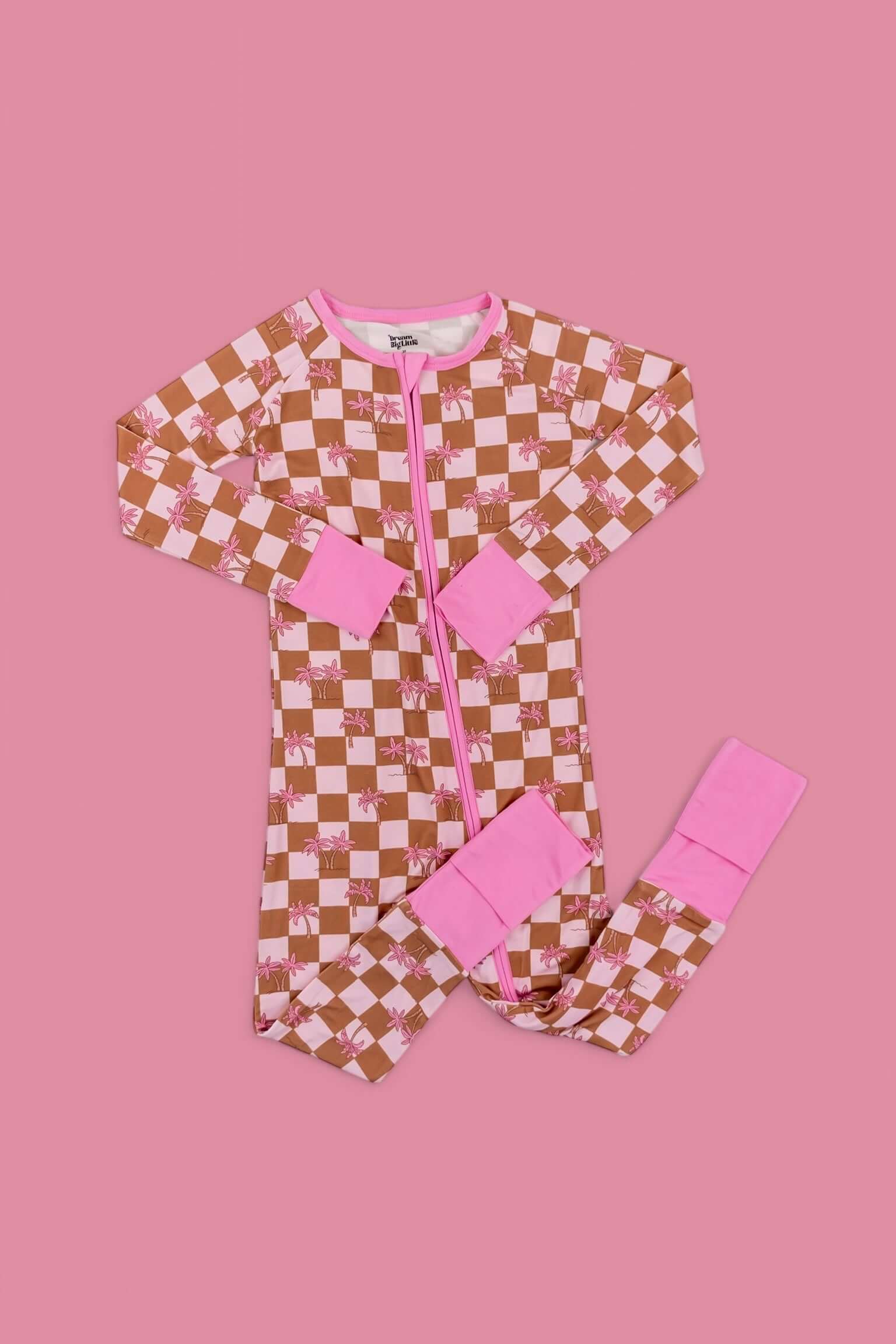 Sunset Beach Checkers Dream Romper | Milk & Baby