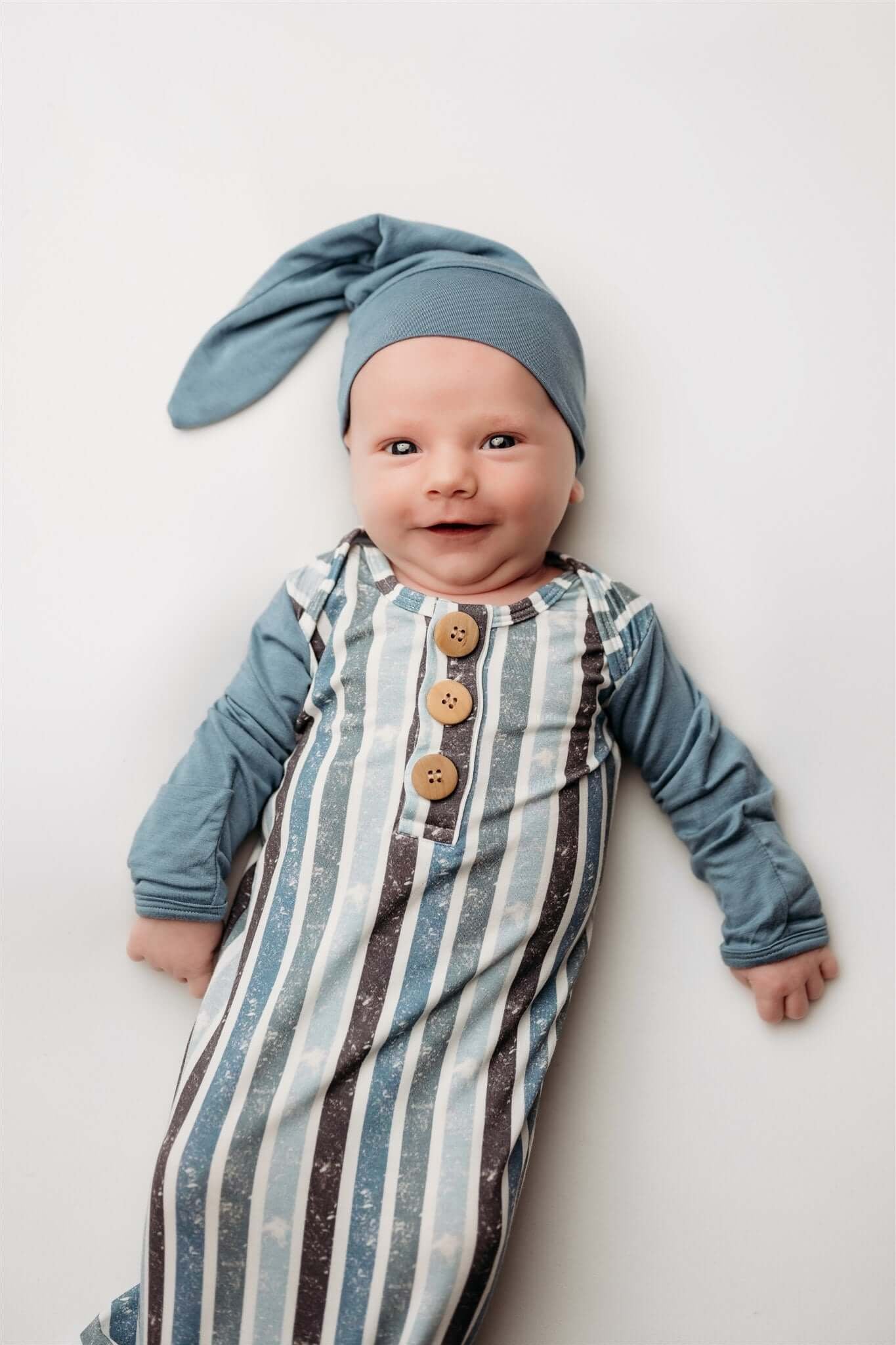 Hendrix Knot Gown & Hat | Milk & Baby