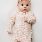 Olivia Ruffle Zip Footie | Milk & Baby