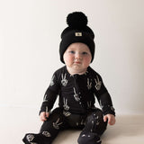 Midnight Skelly | Bamboo Zip Pajamas | Snuggle up in our Bamboo Zip Pajamas, crafted from premium bamboo for ultimate comfort. Perfect for cozy sleep and playful adventures! | Milk & Baby