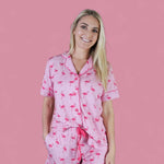 Flocking Flamingo Women's Dream Short Set | Milk & Baby