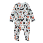 Halloween Pumpkin-Pals Bamboo Zipper Romper | Milk & Baby