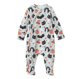 Halloween Pumpkin-Pals Bamboo Zipper Romper | Milk & Baby