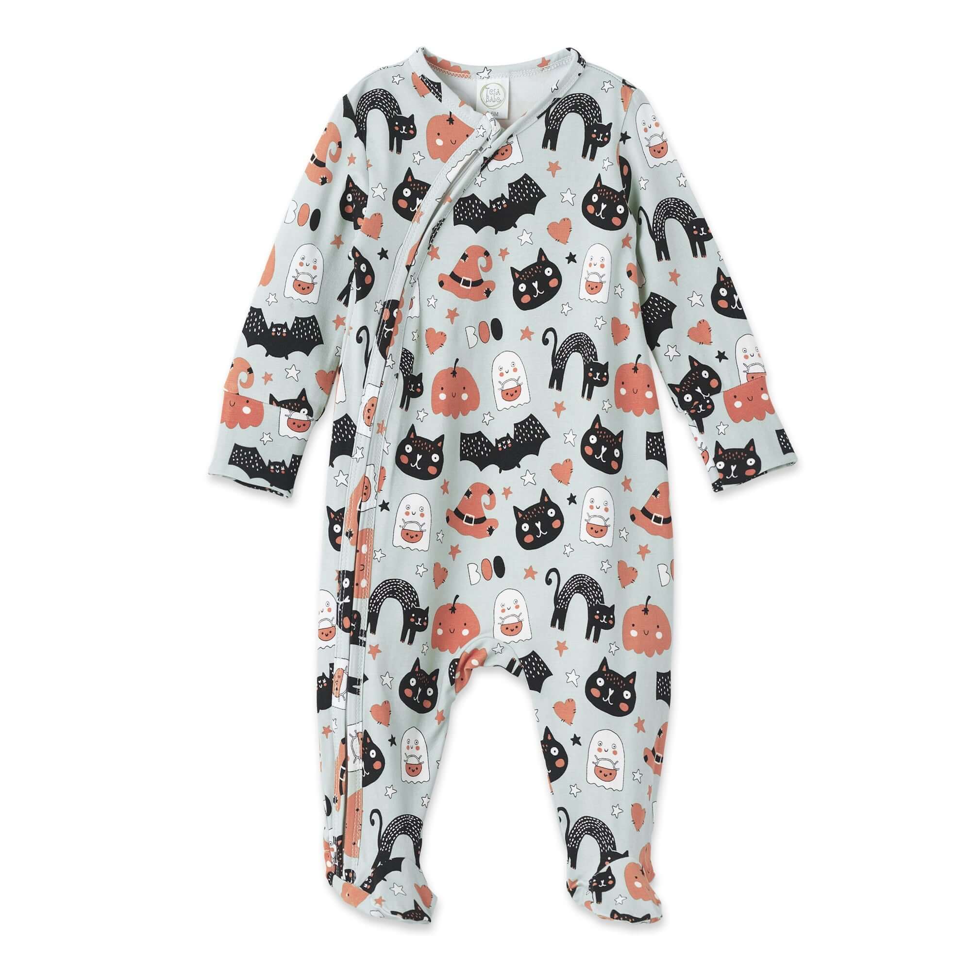 Halloween Pumpkin-Pals Bamboo Zipper Romper | Milk & Baby