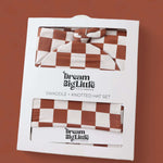 Copper Checkers Dream Swaddle Set | Milk & Baby