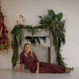 Christmas Plaid | Women's Boxy Tee Lounge Set