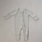 Dainty Vines | Bamboo Zip Pajamas | Made of the softest premium bamboo. Durable and well designed your little ones can sleep and play in these cozy pajamas. All sizes have rollover cuffs on the hands and all of the one piece sizes have cuffs on the feet g