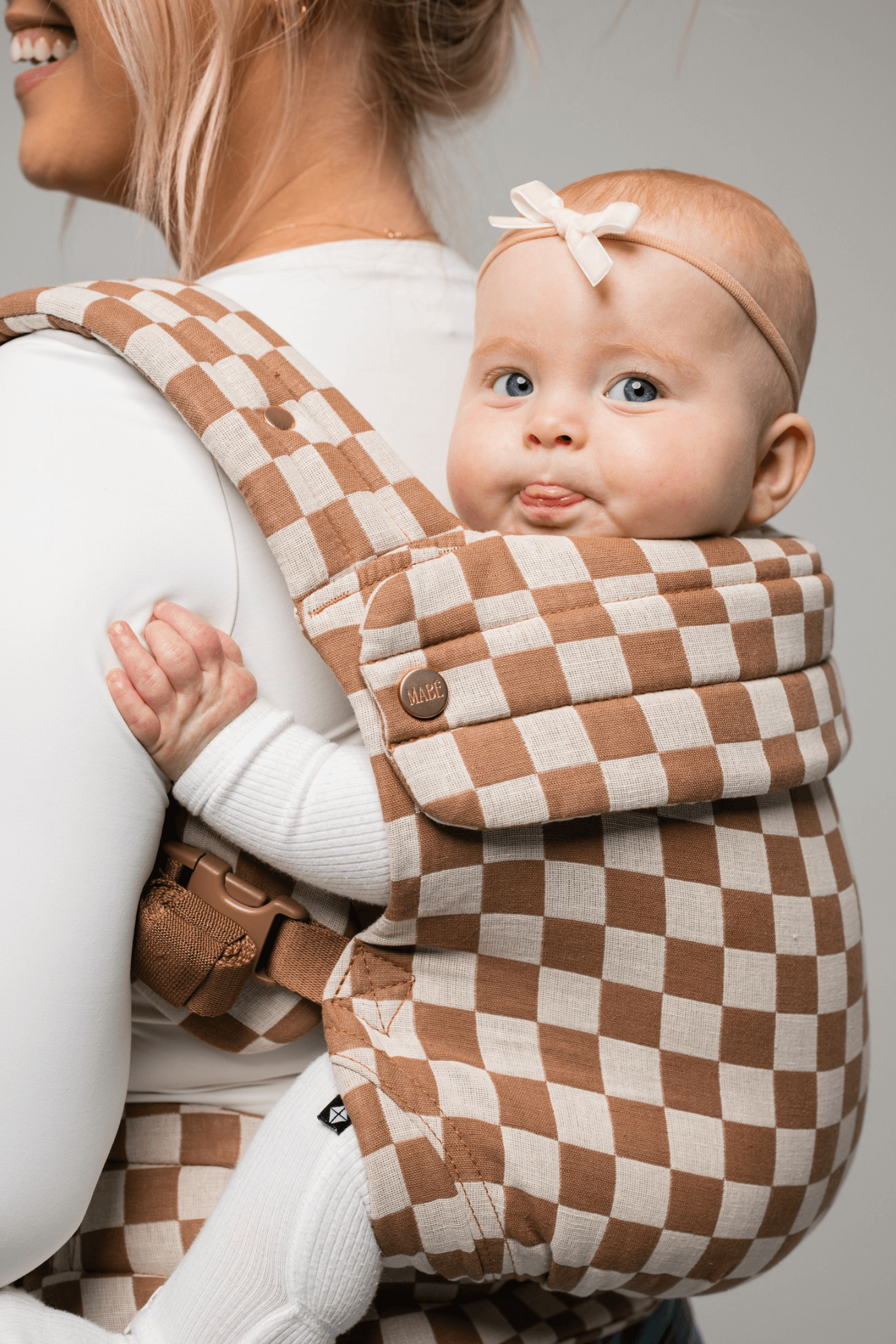 The Monarch Carrier - Mocha Check | Milk & Baby