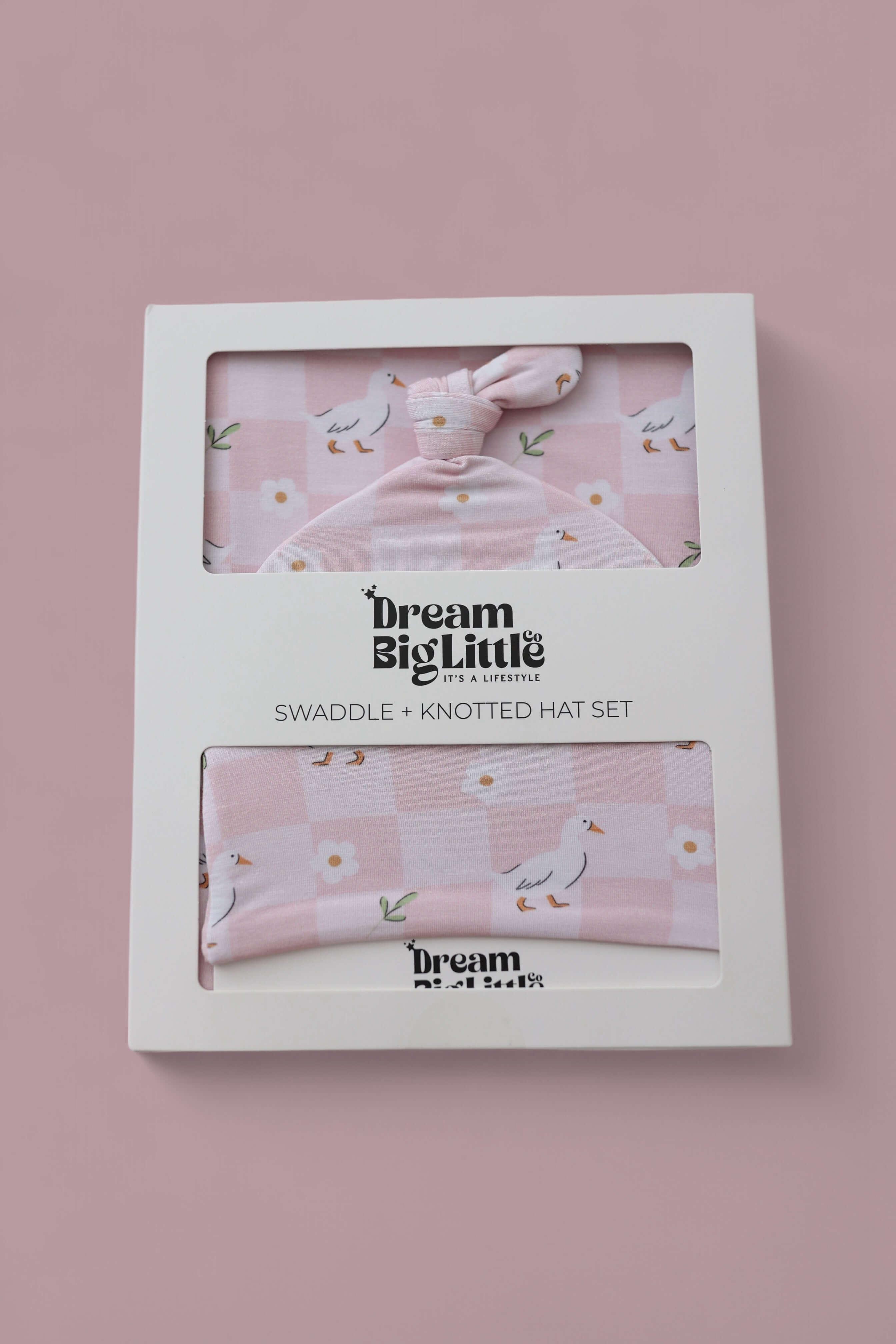 Ducks and Daisies Dream Swaddle & Beanie Set! | Milk & Baby