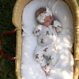 Santa Teddy | Bamboo Zip Pajamas
