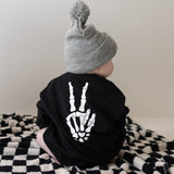 Midnight Skelly | Sweatshirt Romper