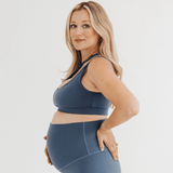 AXK CORE Cross Body Nursing Bra | Blue | Milk & Baby