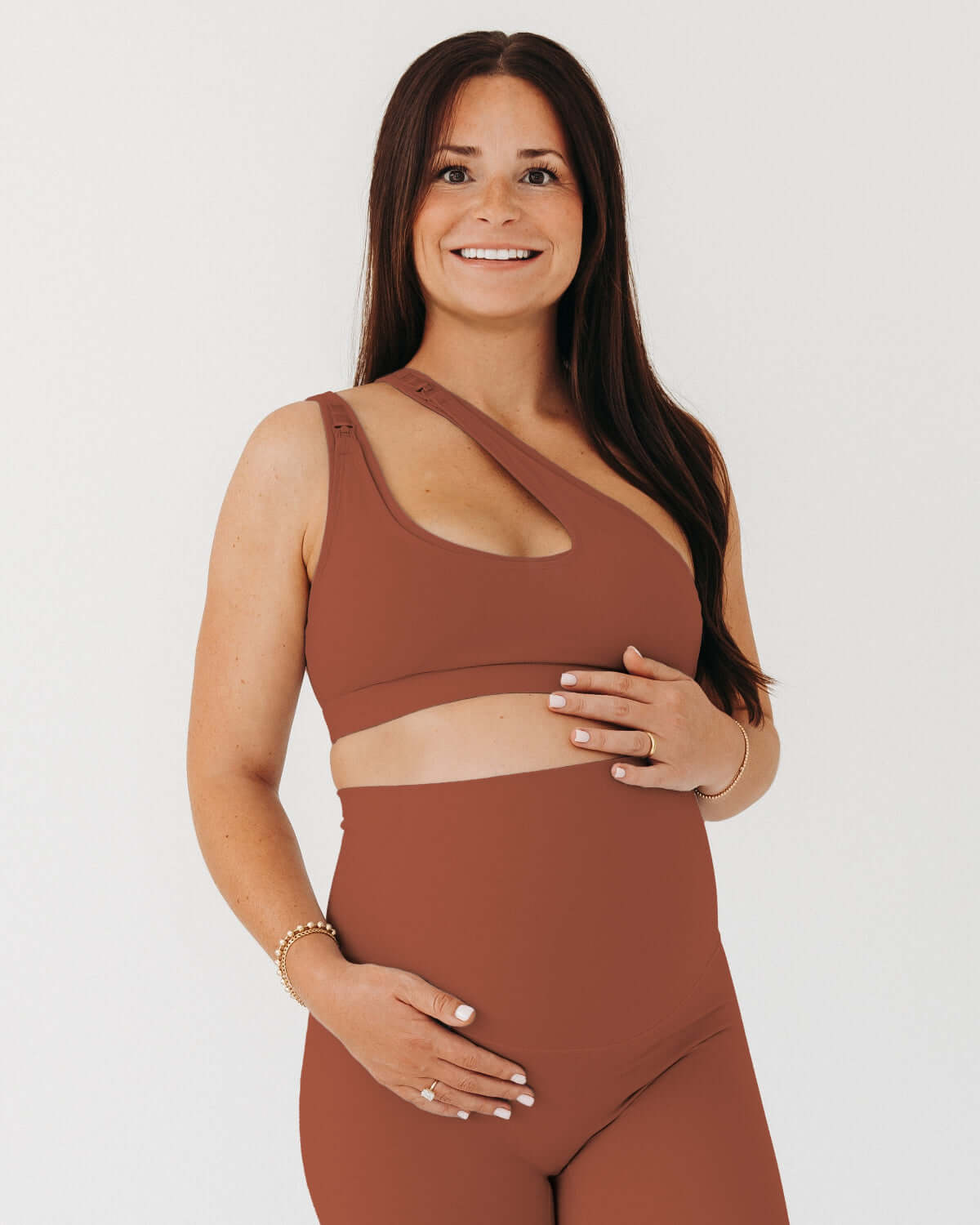 AXK CORE Cross Body Nursing Bra | Brown | Milk & Baby
